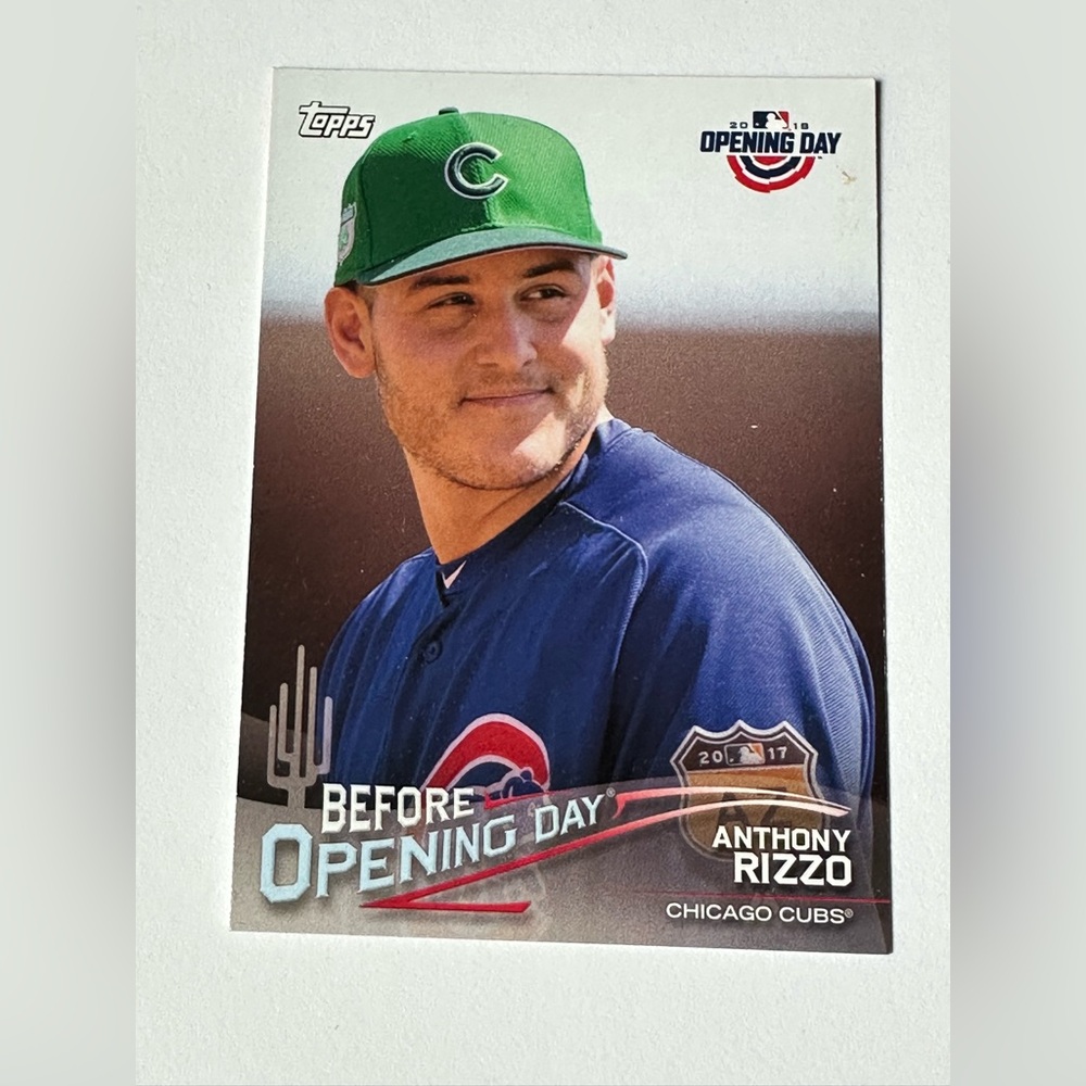 Anthony Rizzo. Chicago Cubs Before Opening Day.